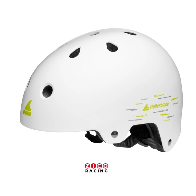 Kask marki Rollerblade mode RB Jr kolor biały - widok z boku pod kątem