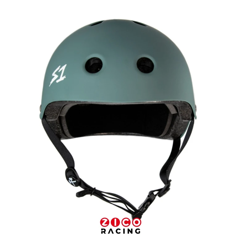 Kask marki S1 w kolorze Tree Green Matte - widok z przodu