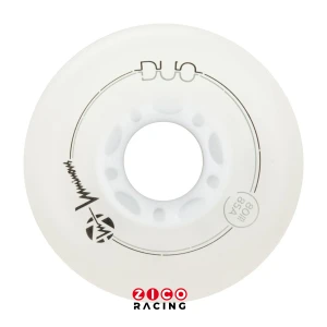 Świecące kółka marki Luminous model DUO White - Red do rolek 80mm - 4 sztuki