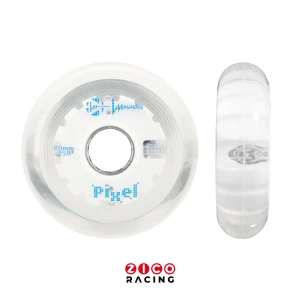 Świecące kółka marki Luminous model PIXEL Tornado Blue do rolek 80mm - 4 sztuki