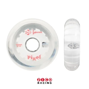 Świecące kółka marki Luminous model PIXEL Vortex Red do rolek 80mm - 4 sztuki