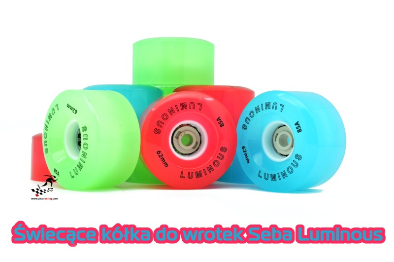 Świecące kółka do wrotek Seba Luminous 62mm 85a