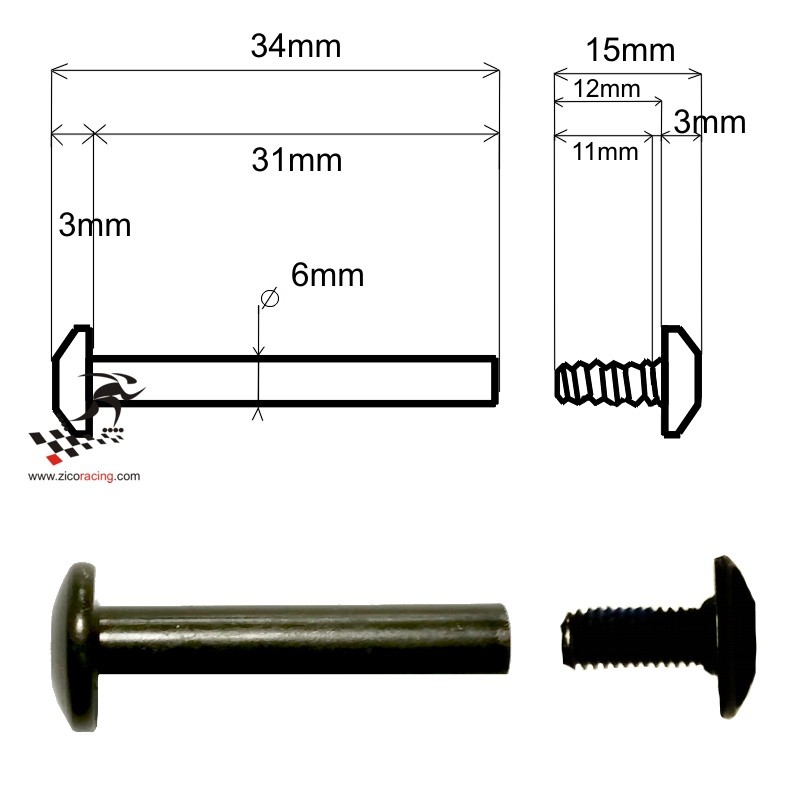 Śruba 6mm