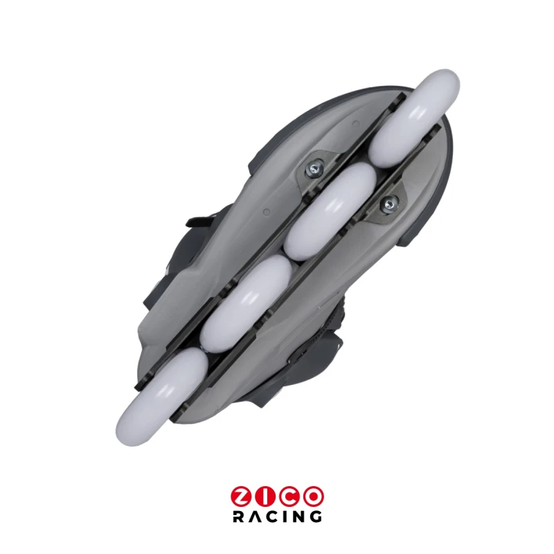 Rolki marki Powerslide model NEXT 90 PDS Asphalt Grey widok od spodu