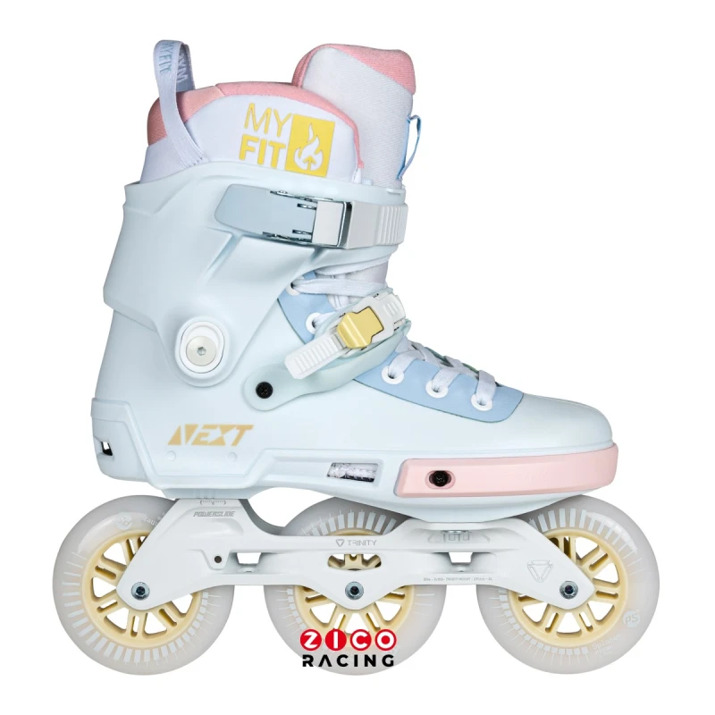 Rolki marki Powerslide model Next 100 Pastel widok z boku