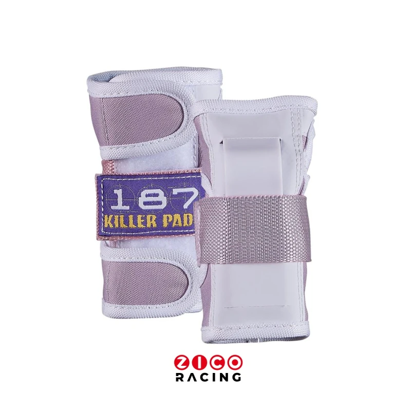 Ochraniacze marki 187 Killer Pads model Six Pack Combo Junior w kolorze purple - widok ochraniaczy na nadgarstki