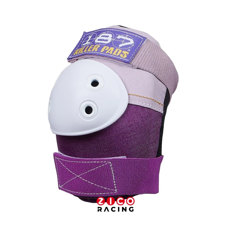 Ochraniacze marki 187 Killer Pads model Six Pack Combo Junior w kolorze purple - widok ochraniacza na łokieć