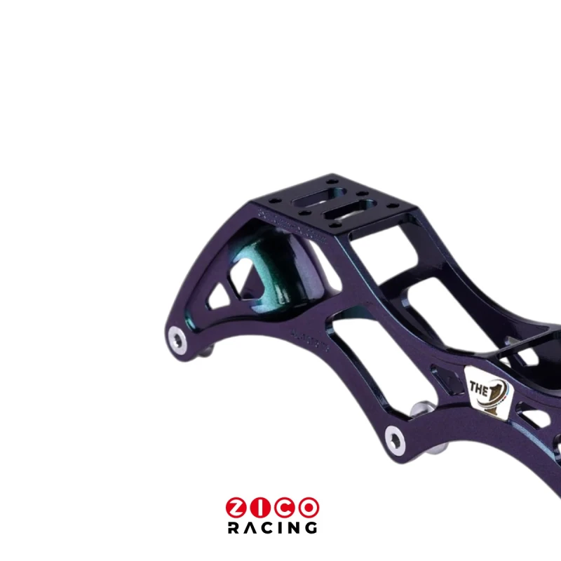 Szyny marki Simmons Rana Racing model Chamelleon HiLo 3x110mm 1x100mm widok usztywnienia w części tylnej szyny