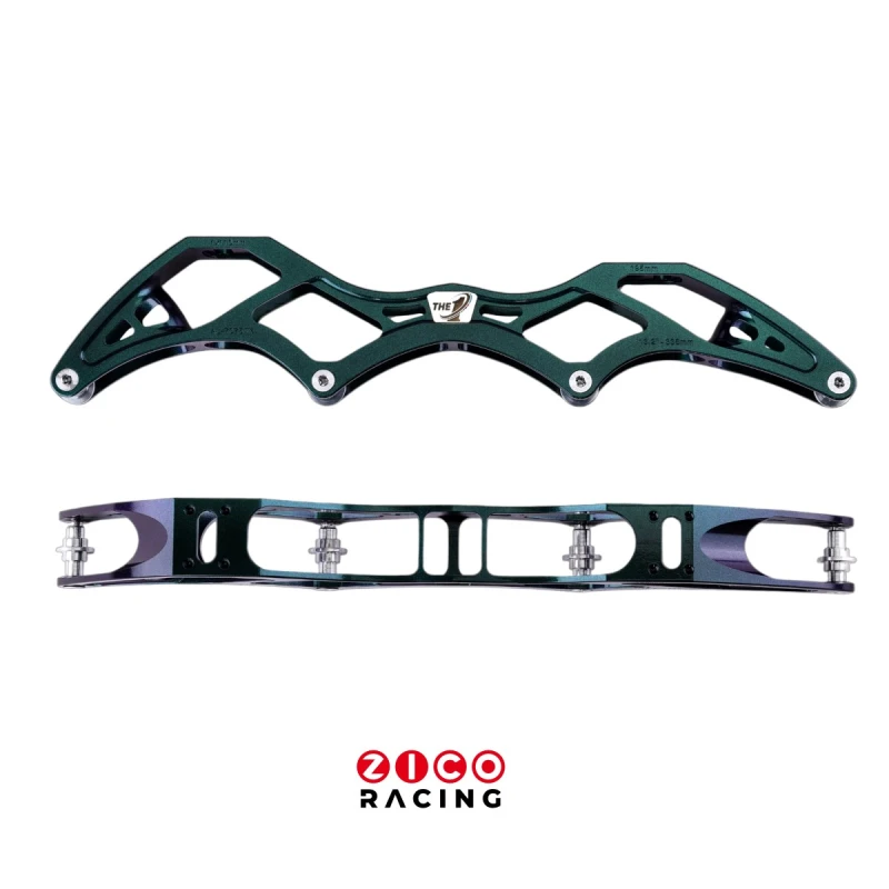 Szyny marki Simmons Rana Racing model Chameleon Overall 4x110mm widok z boku i góry