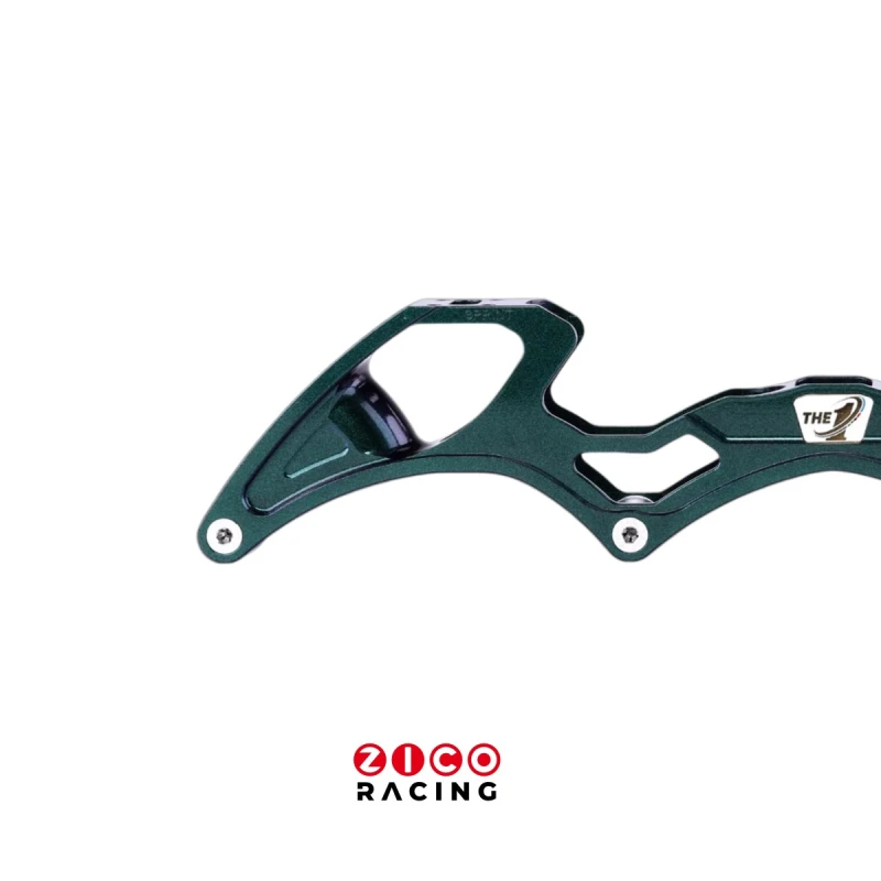 Szyny marki Simmons Rana Racing model Chameleon Sprint 4x110mm widok z boku usztywnienia tylnej części szyny