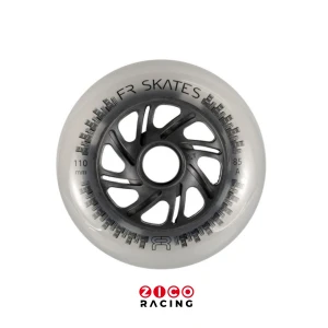 Kółka do rolek FR Skates model DownTown 110mm/85a popielate - 6 sztuk