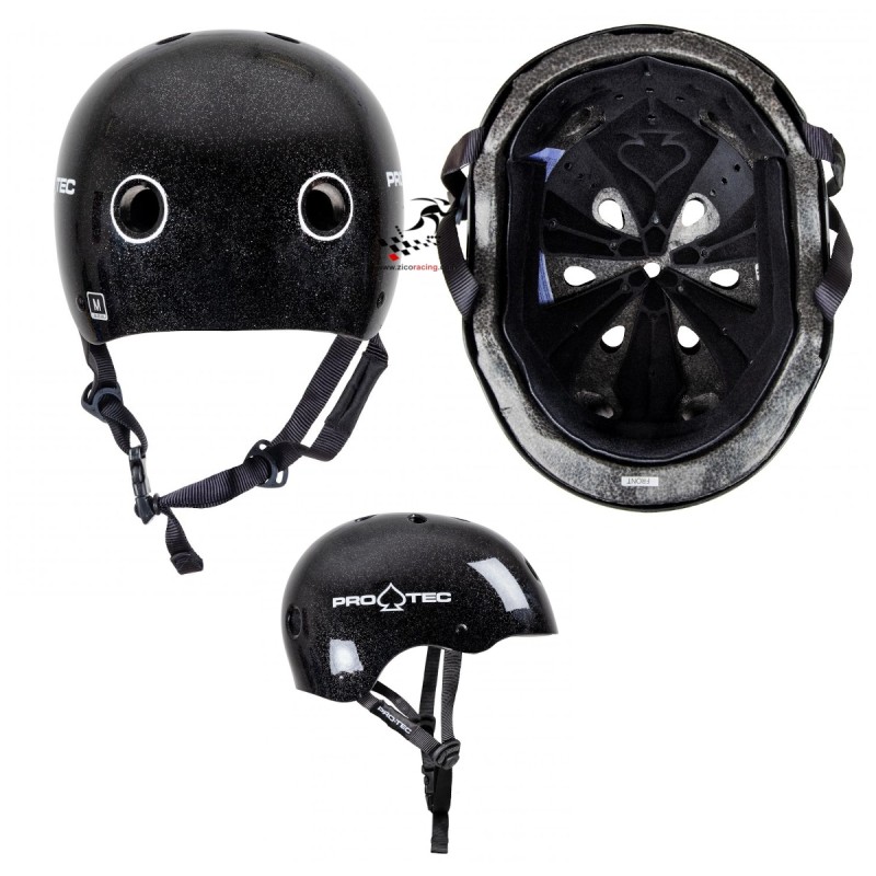 Kask Pro-Tec Classic Certyficate Black Metal Flake - widoki