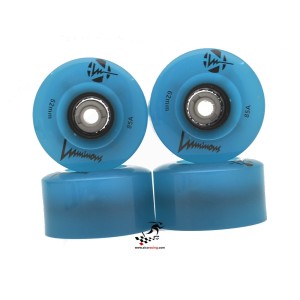 Świecąco - fluorescencyjne kółka do wrotek Luminous Blue Glow 62mm 85a - 4 sztuki 