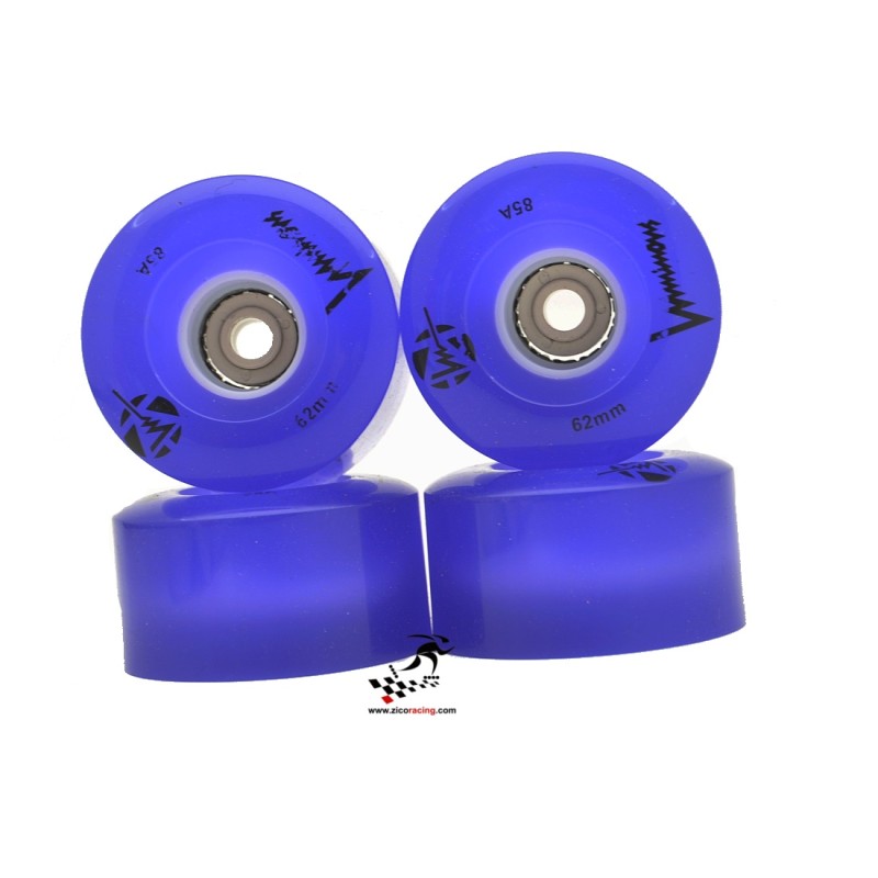 Świecące kółka do wrotek FR Luminous fioletowe 62mm 85a