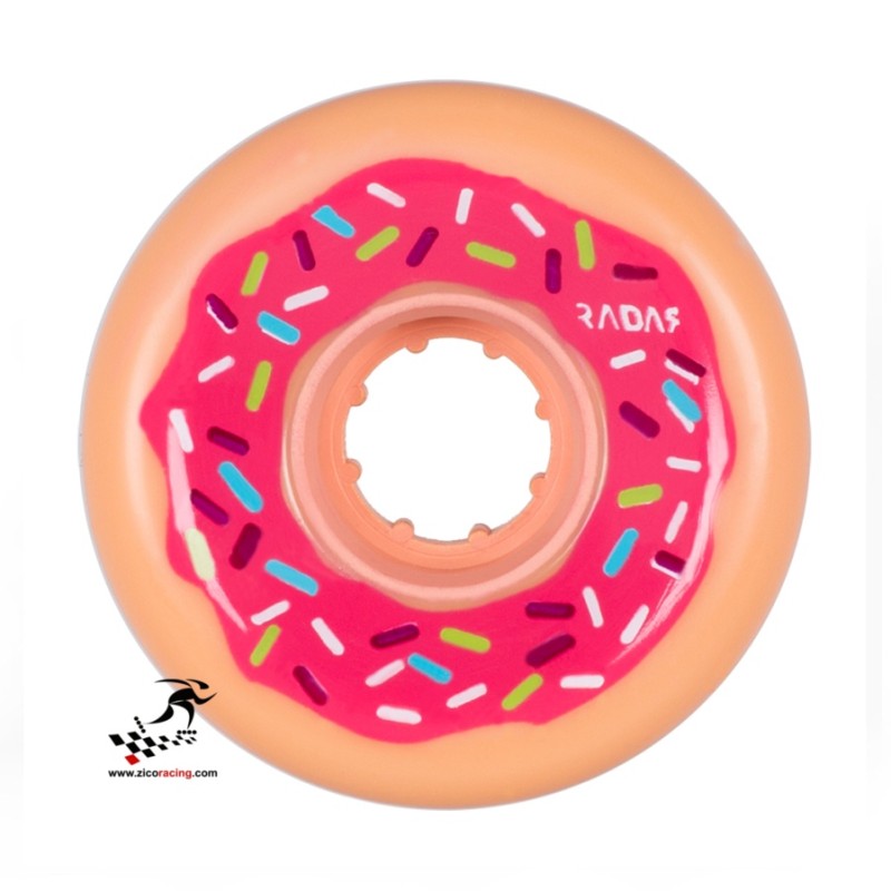Kółka do wrotek outdoor Radar Donut 62mm x 32mm 78a widok z boku