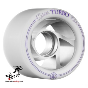 Kółka do wrotek Rollerbones Turbo Alloy 62mm - 92a białe, 8 sztuk