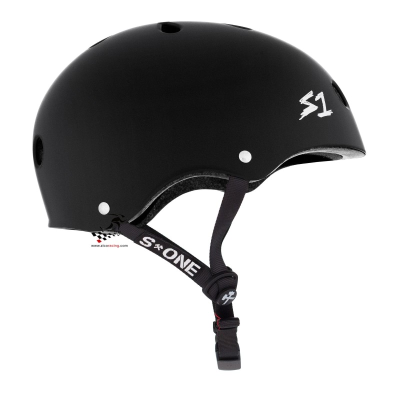 Kask S1 Mega Lifer Black Matte - widok z boku