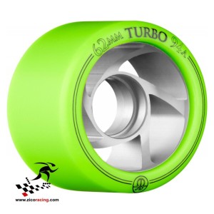 Kółka do wrotek Rollerbones Turbo Alloy 62mm - 94a zielone, 8 sztuk