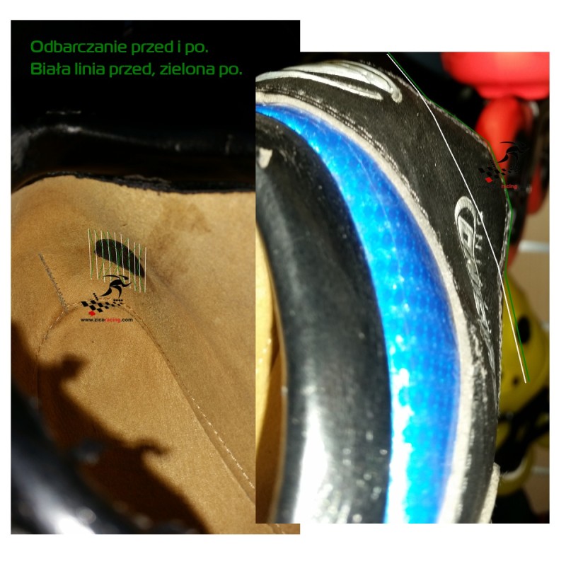 Odbarczanie, formowanie rolek i butów wrotkarskich