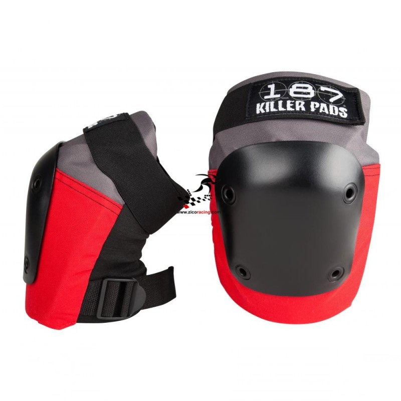 Ochraniacze 187 Pad Set Combo Pack grey red - kolana