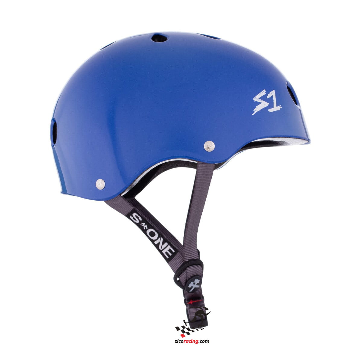 Casque S-One Lifer La Blue Gloss Taille M - Pour Skate, BMX, Protection Optimale
